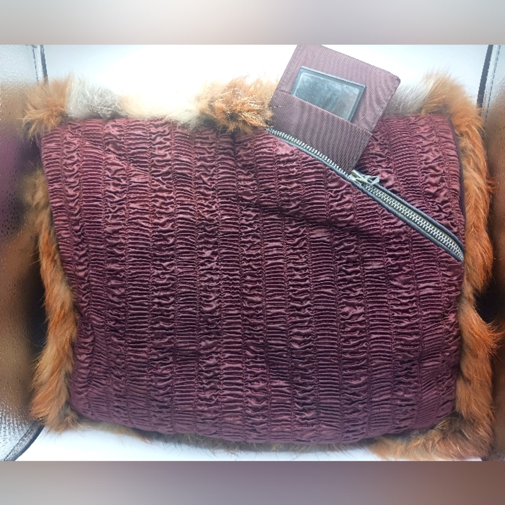 Vintage Genuine Red Fox Fur Hand Muff - Picture 15 of 15
